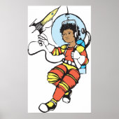 Poster Astronaut fille (Devant)