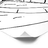 Poster Astronaut Floral space art (Coin)