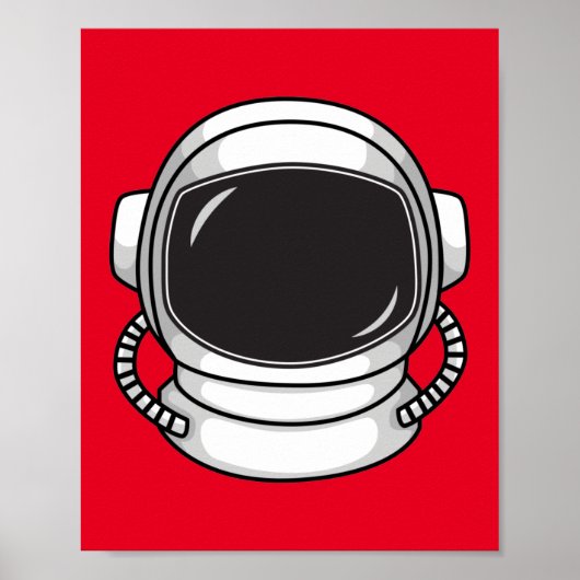 Poster astronaut helmet (Devant)