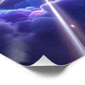 Poster Astronaut Imaginaire Mignonne À Travers Wormhole (Coin)