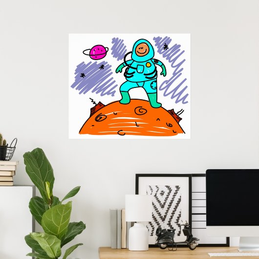 Poster Astronaut Kid (Bureau à domicile)