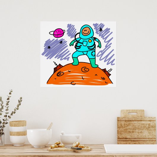 Poster Astronaut Kid (Cuisine)