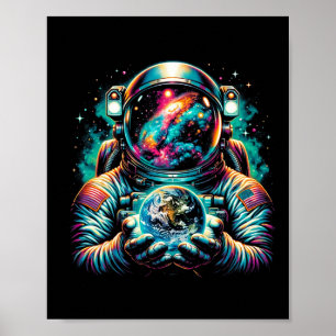 Poster Astronaut Planètes Astronaut Science Espace Cosmiq