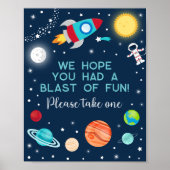 Poster Astronaut Planètes Espace extra-atmosphérique Symb (Devant)