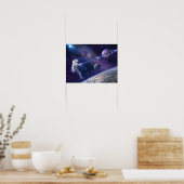 Poster Astronaut saturn (Cuisine)