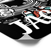 Poster ASTRONAUT Space Cartoon personnalisable (Coin)