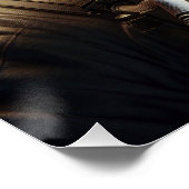 Poster Astronaute avec réflexion d'OVNI (Coin)