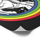 Poster Astronaute chevauchant une licorne (Coin)