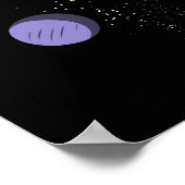 Poster Astronaute de l'espace chevauchant la licorne magi (Coin)