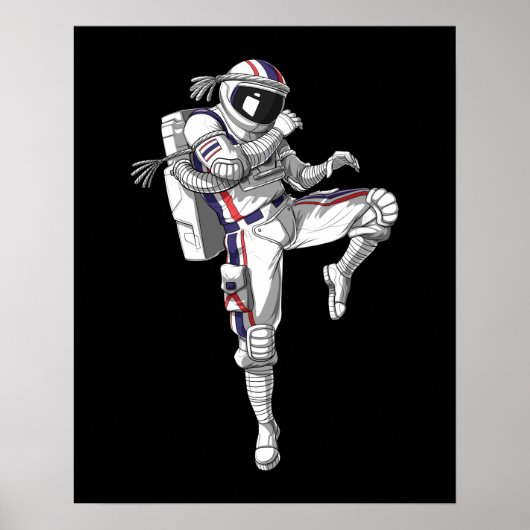Poster Astronaute de Muay (Devant)