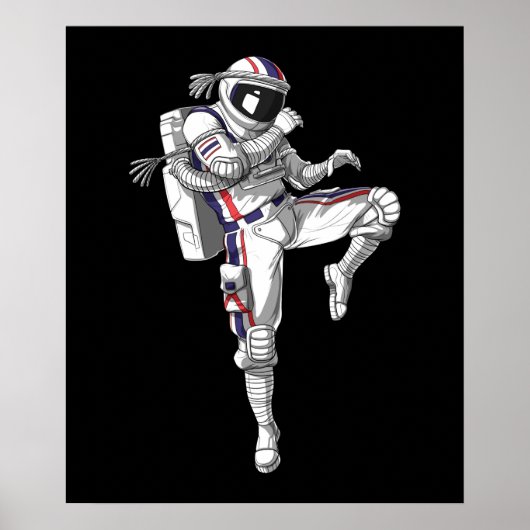 Poster Astronaute de Muay (Devant)