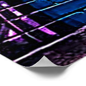 Poster Astronaute de Neon Cyberpunk (Coin)