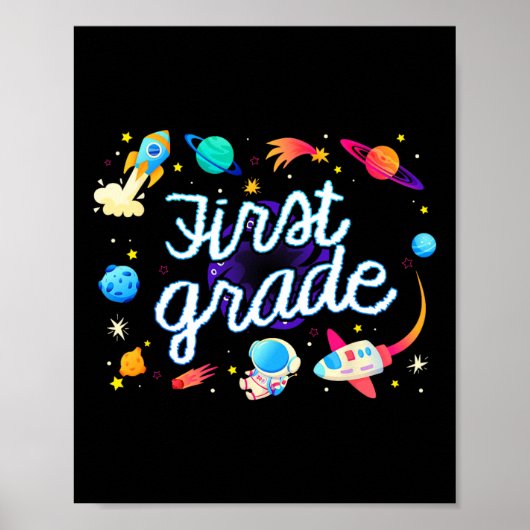 Poster Astronaute de première année Planètes Espace Ck à (Devant)