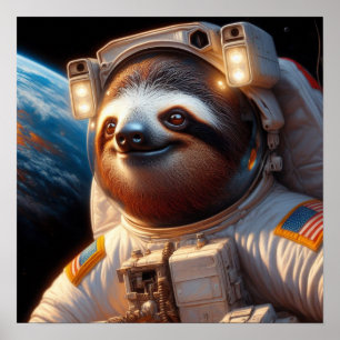 Poster Astronaute de Sloth