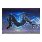 Poster Astronaute du graffiti (Devant)