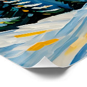 Poster Astronaute en forêt d'hiver (Coin)