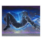 Poster Astronaute flottant (Devant)