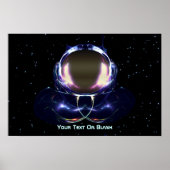 Poster Astronaute fractal (Devant)