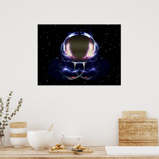 Poster Astronaute fracturé (Cuisine)
