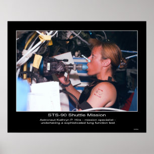 Poster Astronaute Kathryn P. Hire sur STS-90
