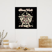 Poster Astronaute Marche Lunaire (Cuisine)