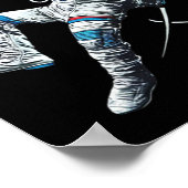 Poster Astronaute Muay Thai Boxe Karaté Kickboxing Marti (Coin)