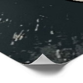 Poster Astronaute Rétro Médite dans l'Espace (Coin)