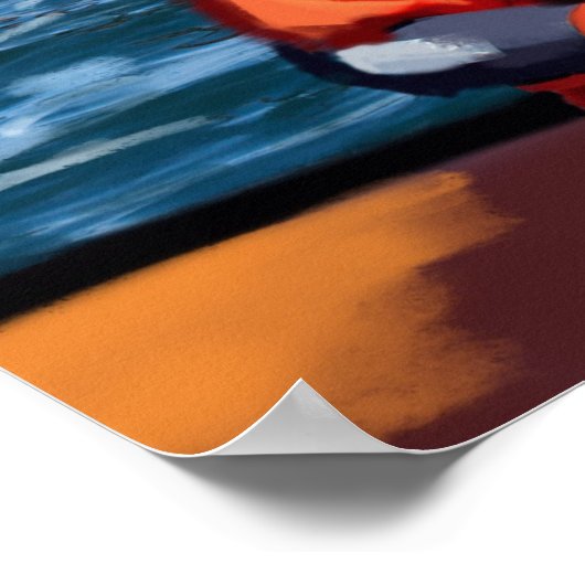 Poster astronaute spica (Coin)