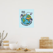 Poster Astronautes en flottant (Cuisine)