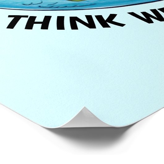 Poster Astronautes en flottant (Coin)