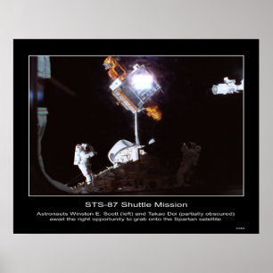 Poster Astronautes Winston E. Scott et merci…