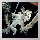 Poster Astronauts working on the Hubble (Devant)