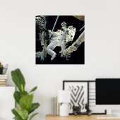 Poster Astronauts working on the Hubble (Bureau à domicile)