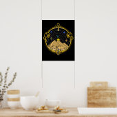 Poster Astronomie égyptienne des pyramides (Cuisine)