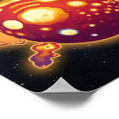Poster Astronomie Étoile Bételgeuse Science de l'espace C (Coin)