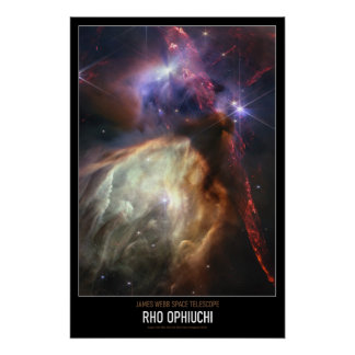 Poster Astronomie haute résolution Rho Ophiuchi