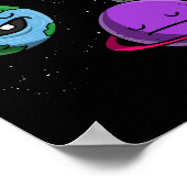 Poster Astronomie Spatiale Planètes Vous N'Avez Pas De Vi (Coin)