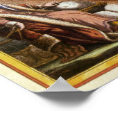 Poster Astronomie vintage Copernican Planisphère céleste (Coin)