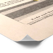 Poster Astronomie vintage et carte céleste (1923) (Coin)