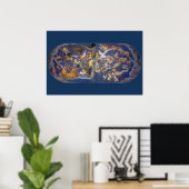 Poster Astronomie Vintage Fresque Céleste, Constellations (Bureau à domicile)