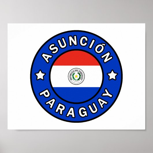 Poster Asunción Paraguay (Devant)