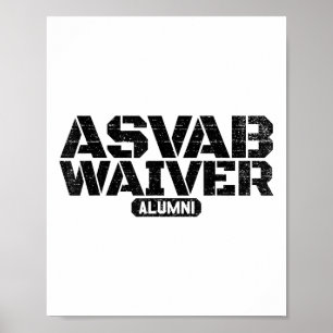 Poster Asvab Waiver Alumni Militaire Ancien combattant Dr