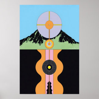 Poster Atami Japonais Abstrait Bauhaus Formule Moderne