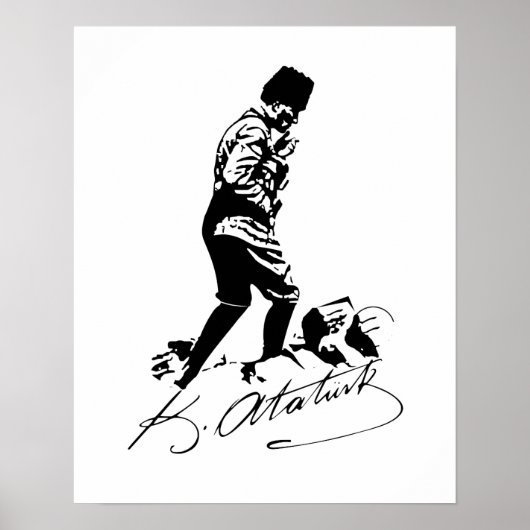Poster Ataturk (Devant)