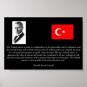 Poster Atatürk - Sur la Turquie et la société internation