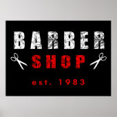 Poster Atelier de barbier (Devant)