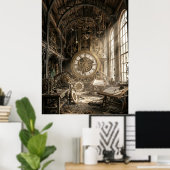 Poster Atelier de Mécanique Abandonné (Bureau à domicile)