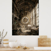 Poster Atelier de Mécanique Abandonné (Cuisine)