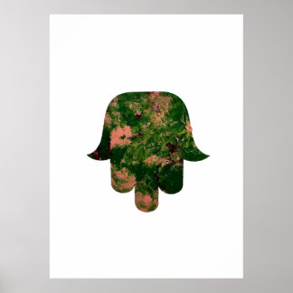 Poster Atelier de peinture de ballon Hamsa de jardin Art