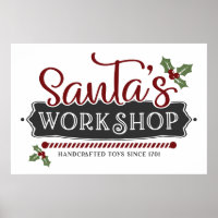 Atelier de Père Noël de Noël festif